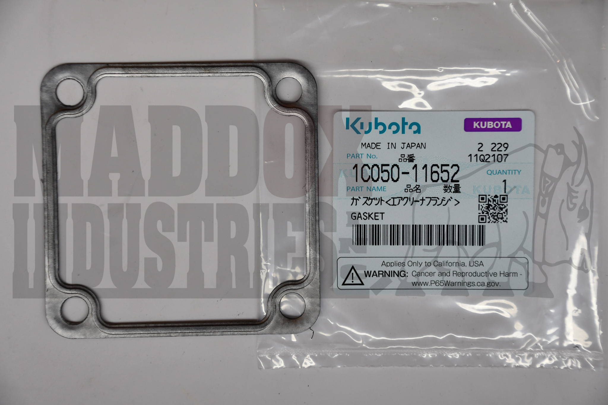 Kubota 1C050-11652 Gasket